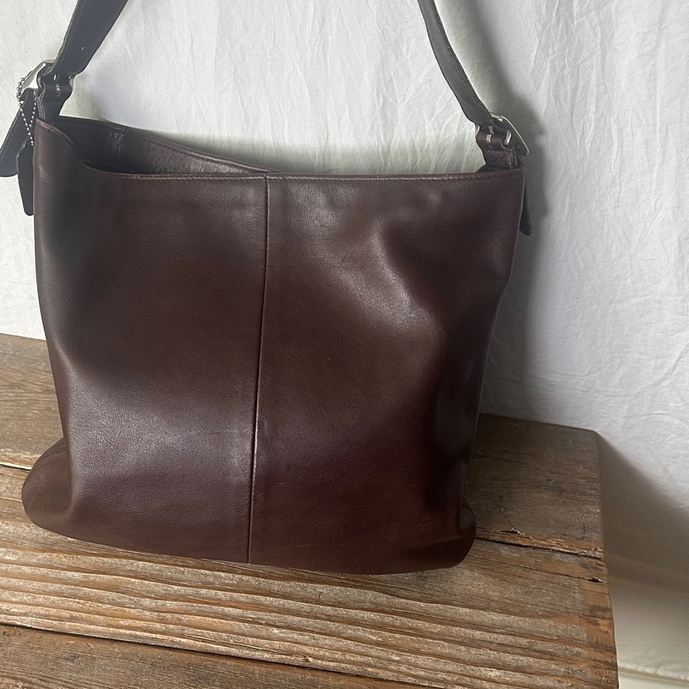 Coach Rich Brown Leather Slim Legacy Shoulder Bag - Picture 2 of 11
